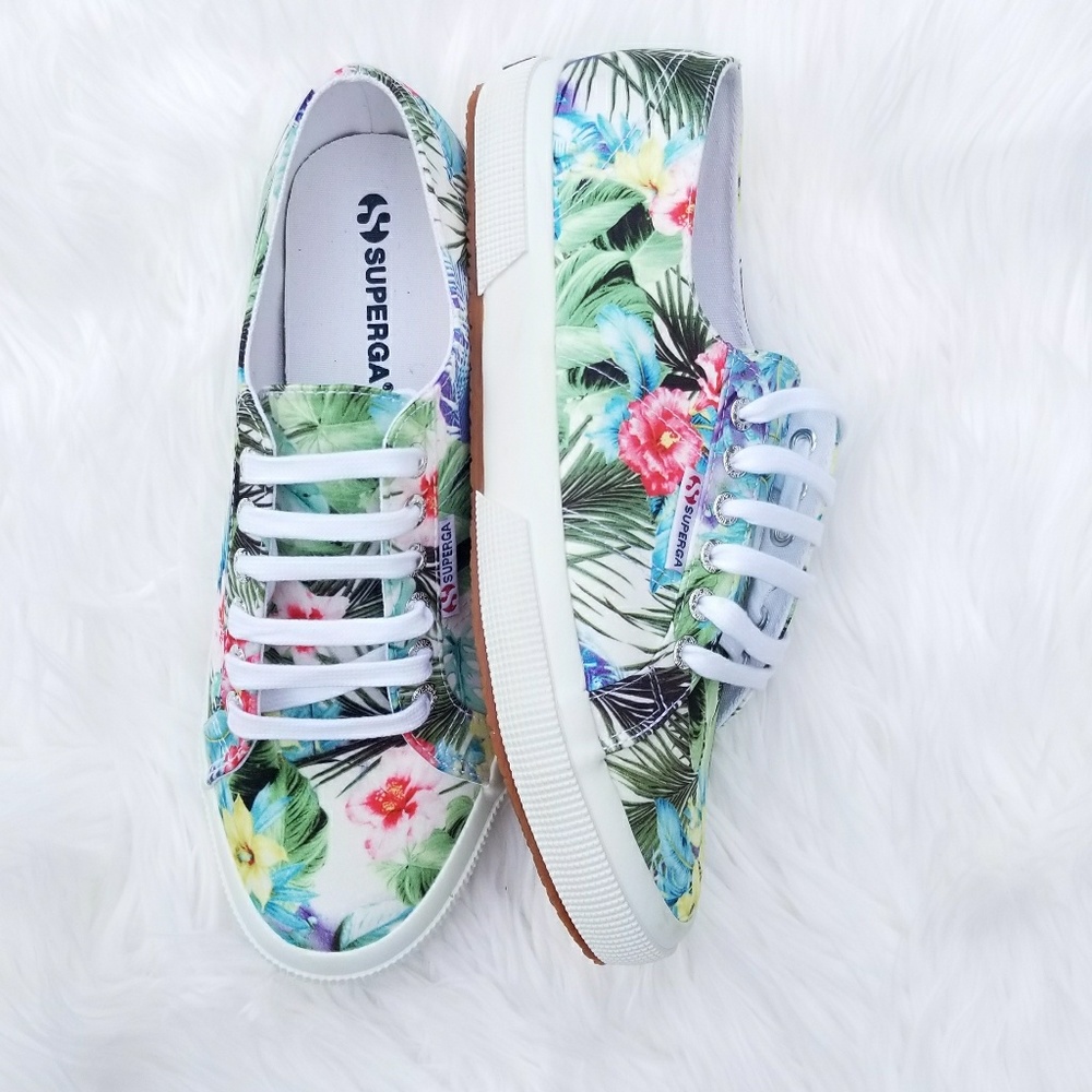 Superga Canvas Floral Sneakers - Picture 1 of 5